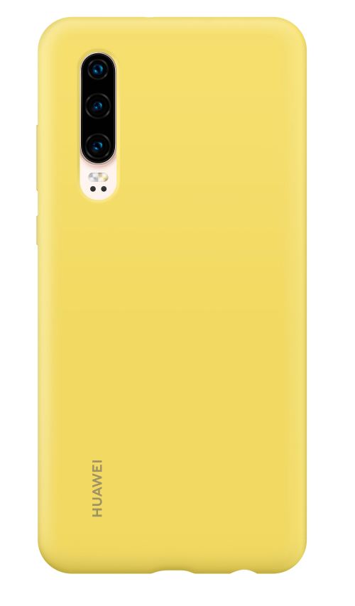 Coque rigide en silicone Huawei Jaune pour P30