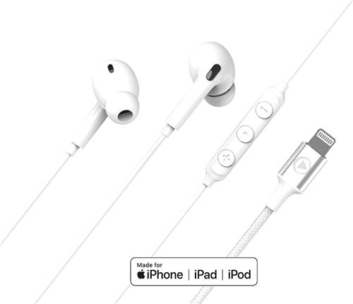 Ecouteurs intra auriculaires avec fil Force Play KP Intra Lightning