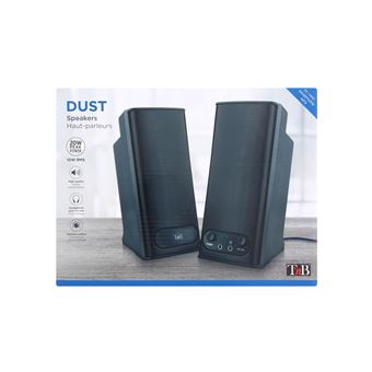 DUST - Enceintes 2.0 20W - noir