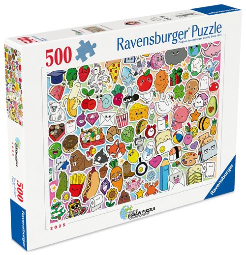 Puzzle 500 pièces : Stickers kawaii Ravensburger France