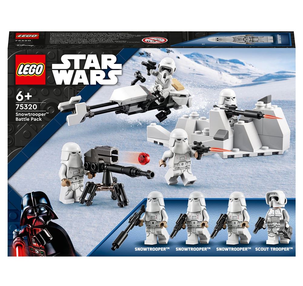 LEGO STAR WARS MINIFIG FIGURINE SNOWTROOPER ET PISTOLET BLASTER