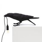 Lampe à poser Seletti Corbeau chantant Noir