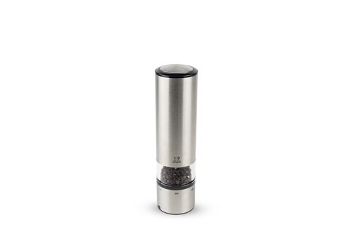 With a single touch, the Peugeot Elis Sense u'Select electric pepper mill lights up as it freshly grinds the pepper and reveals its aroma potential. Elis Sense