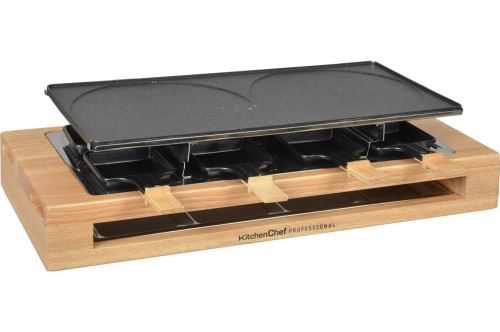 Appareil à raclette Kitchen Chef KCWOOD8MAXI 1500 W Noir