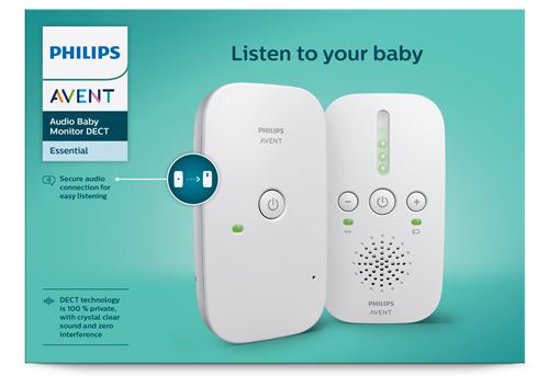 Philips Ecoute bebe SCD502 26 DECT 50m ECO - vue 1