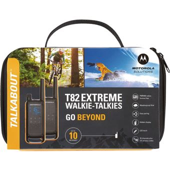 Motorola Talkabout T82 Extreme - Twin Pack - portable - radio 2 bandes - PMR - 446 MHz - 16 canaux - noir, jaune (pack de 2) - 1