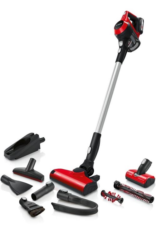 Aspirateur Balai Bosch Sans Fil Multifonction Unlimited Série 6 Bbs61pet2 Rouge