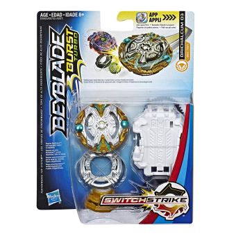 Starter Pack Beyblade Burst Turbo SwitchStrike Lanceur et Toupie Orichalcum O3