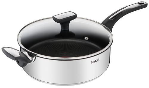 Sauteuse Tefal Emotion 26 Cm + Couvercle En Verre Inox