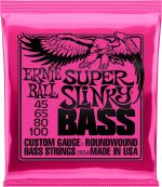 Jeu de cordes guitare basse Ernie Ball Super P02834 Slinky 45-100