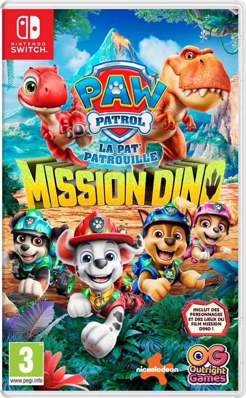 Paw Patrol la Pat'Patrouilleᴹᶜ : Mission Dino Nintendo Switch