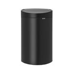 Touch Bin New, 40 litres, seau interieur plastique - Matt Black