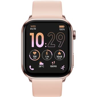 Montre Connectée Smart Bracelet - Boîtier Blanc 30mm, Bracelet Noir Silicone (générique)