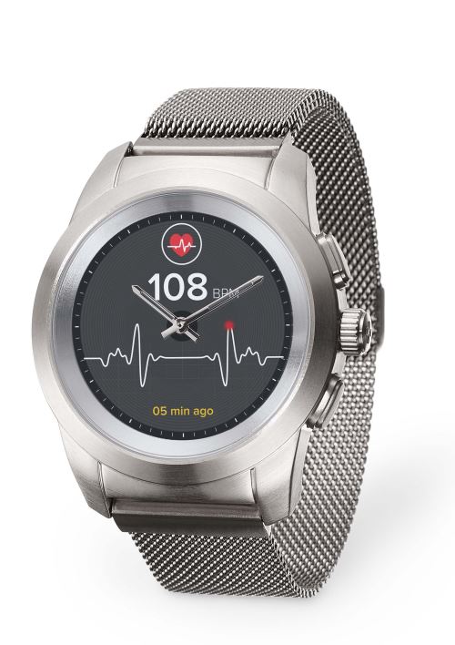 MyKronoz ZeTime Elite Verbonden Horloge Zilver met Milanese Armband
