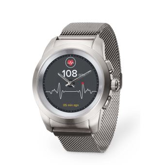 MyKronoz ZeTime Elite Verbonden Horloge Zilver met Milanese Armband