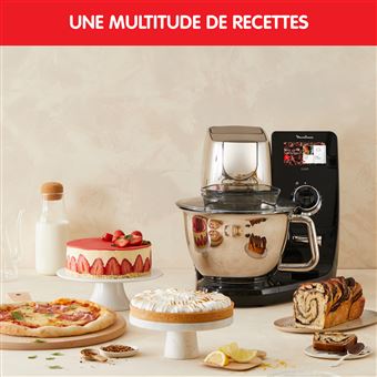 Robot pâtissier Moulinex I-Coach Touch QA951810 1200 W Noir et Silver