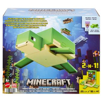 5€53 sur Figurine Minecraft Coffret de jeu tortue transformable