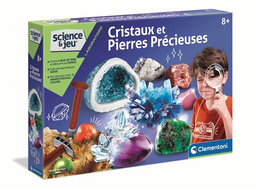 Science et Jeu : Cristaux et Pierres Précieuses Clementoni – Kit Scientifique pour Enfants 8 Ans+ - vue 2