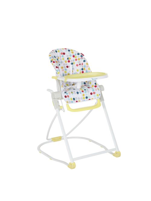 Chaise haute compacte Badabulle Jaune et Blanc