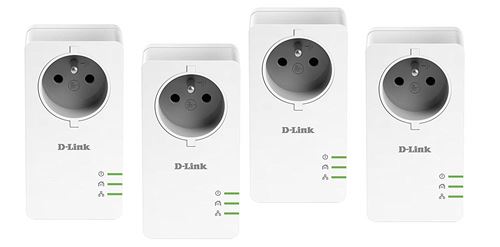 D-Link PowerLine DHP-P601AV - AV2 1000 HD Gigabit Passthrough Kit - bridge - aansluitbaar aan muur