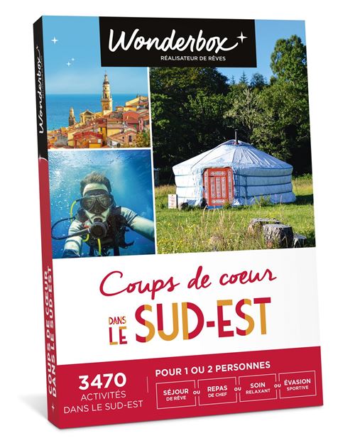Coffret cadeau Wonderbox Coups de cœur dans le Sud-Est
