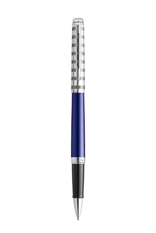 Stylo Roller Waterman Hémisphère Deluxe French Riviera bleu marine pointe fine