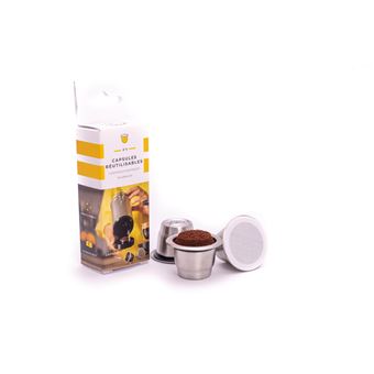 Capsules de café réutilisables x3 Caps Me 054422 Gris Compatible Nespresso