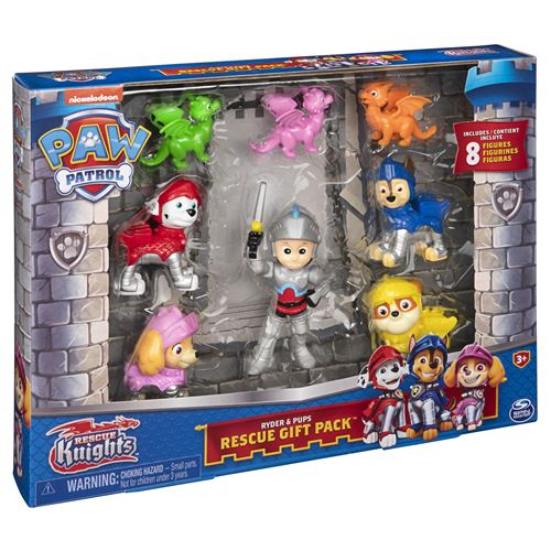 Multipack de 8 figurines Pat Patrouille Rescue Knights