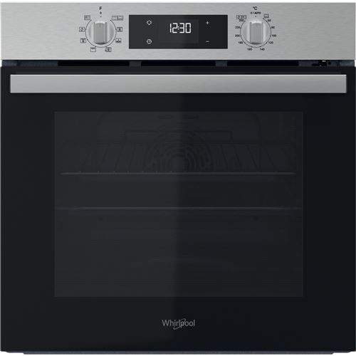 Whirlpool Four Multifonction, Pyrolyse + Hydrolyse, Inox, Grande Cavite 71 L, Chaleur Tournante, 9 Fonctions De Cuisson Dont 2 Fonctions Automatiques, Porte Froide Ventilee 3 Verres (Gifam), 1 Grille, 1 Lechefrite, Classe A, Ligne New Actual