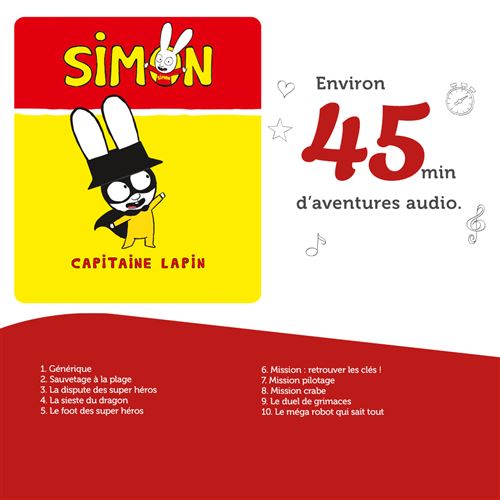 tonies Figurine Simon Superlapin Gaspard- Capitaine Lapin- Personnage