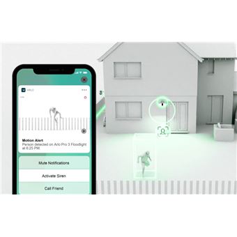 Caméra de surveillance connectée Arlo Pro 4 XL intérieure-extérieure Blanc