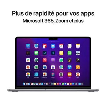 MacBook Air 13'' 256Go SSD 24Go RAM Puce M2 CPU 8 cœurs GPU 8 cœurs Gris sidéral Nouveau