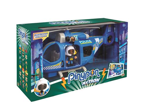 Hélicoptère De Police Action Heroes - 36 Cm Avec Lumière, Figurine Et Accessoires, Jouet Enfant 4 Ans+ - 7