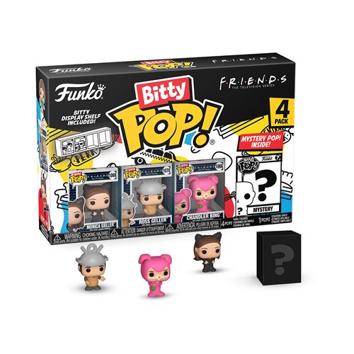 Pack 4 figurines Bitty Pop Friends Monica as Catwoman