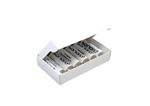 Pack de 6 piles rechargeables pour radio portable Sonoro Easy 1.2V 2000mAh Blanc et argent