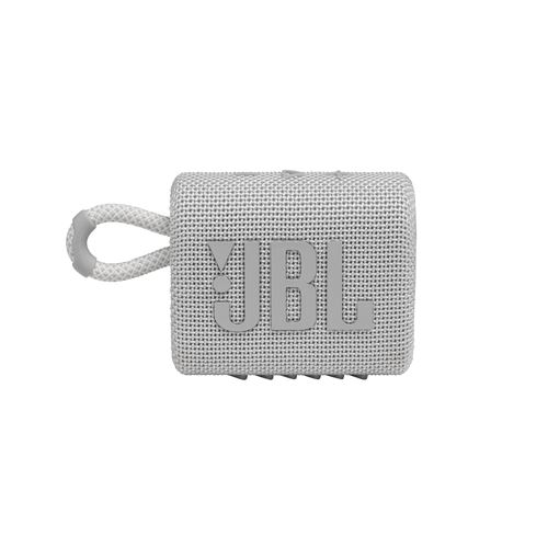 Enceinte portable étanche sans fil Bluetooth JBL Go 3 Blanc État correct - JBL reconditionné disponible sur Fnac
