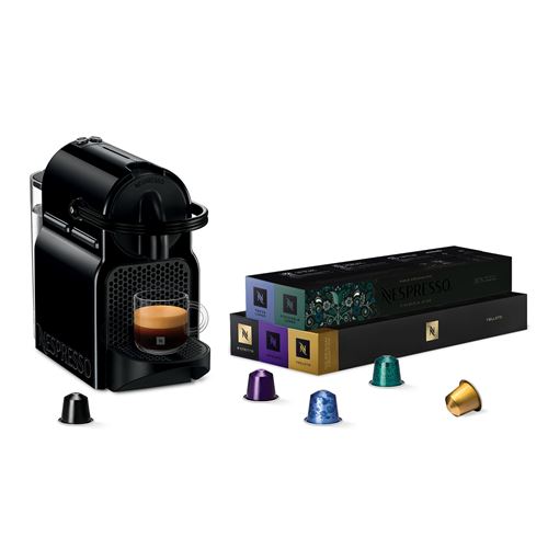 Cafetière Nespresso Delonghi Inissia En80.B + 50 Capsules