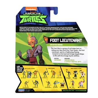 Figurine articulée Tmnt avec accessoires Foot Ninja