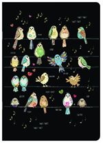 Cahier A5 60 pages Kiub Bug Art Bijoux oiseaux