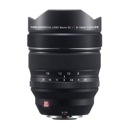 Objectif hybride Fujifilm XF 8-16mm f/2.8 R LM WR noir