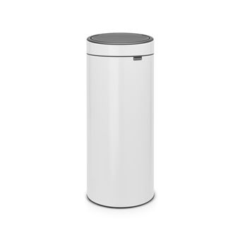 Brabantia poubelle touch bin new - 30l - blanc 115141 - 1