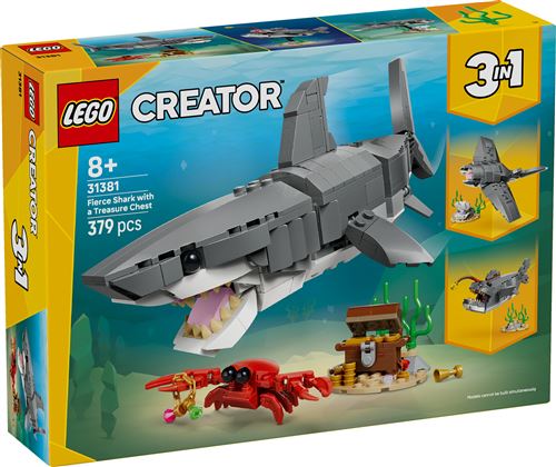 LEGO® Creator 31381 Le redoutable requin et le coffre au trésor
