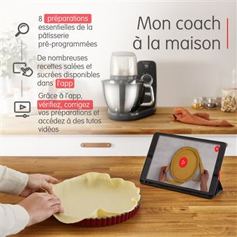 Robot pâtissier Moulinex Coach YY5172FG 1200 W Noir et Silver