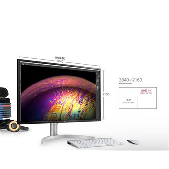 Ecran LED PC LG 32UL750P-W 32" 4K UHD Noir et Blanc