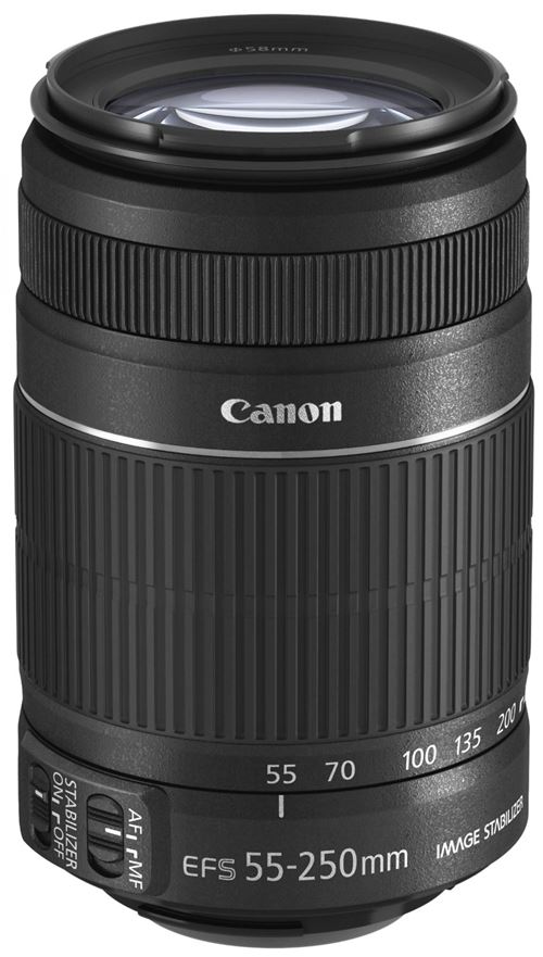 Objectif Canon EF-S 55-250 mm f/4-5.6 IS STM Noir
