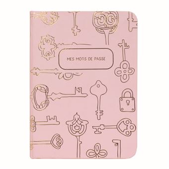 Carnet à mots de passe Le Studio Rose
