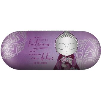 Etui à lunettes Little Buddha Paix Violet