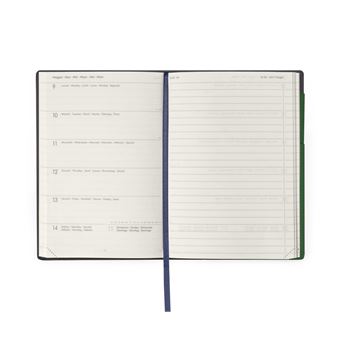 Agenda scolaire semainier Legami Notes Medium 12 x 18 cm 2021-2022 Vert