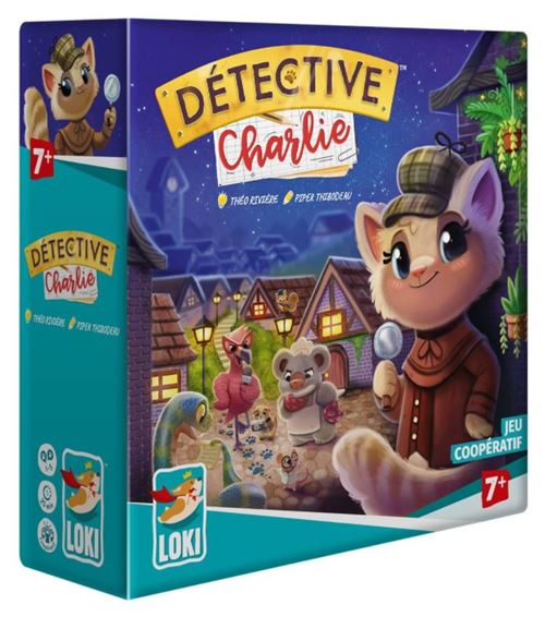 Jeu Classique Iello Détective Charlie – Jeu Coopératif d'Enquête 1 à 5 Joueurs