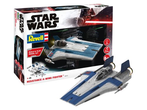 Revell Build & Play Res A-wing Fighter 1:44 bleu 25 pièces
